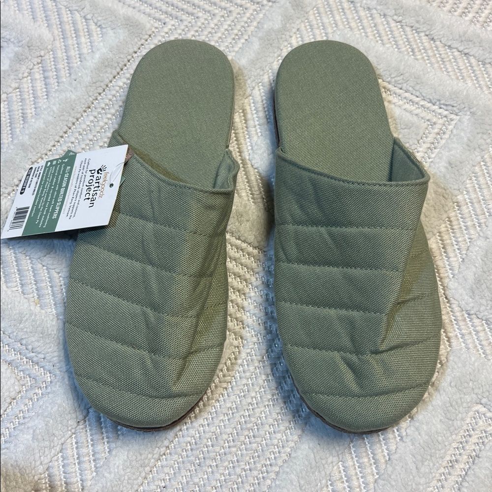 FEELGOODZ - Mule Slipper Artisan Quilted Indoor / Outdoor House Shoes - Picture 3 of 6